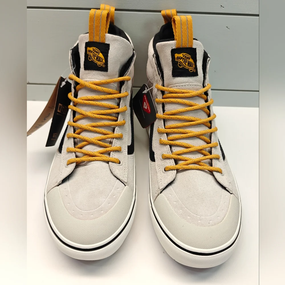 Vans SK8-Hi MTE-2 Utility Pop White Grey Black High Top Sneakers Shoes Men 10.5